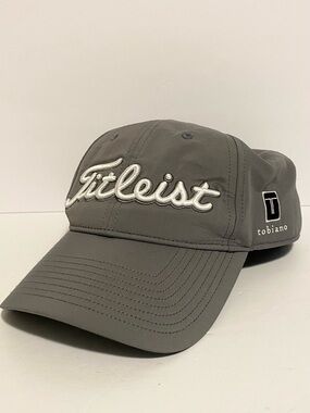 Titleist Golf Athletic Hat Cap Summer Tobiano Grey Adjustable Mens OS